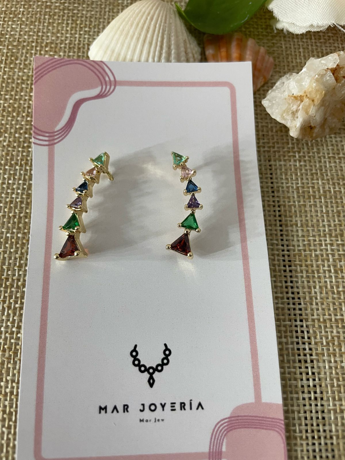 Aretes - Triángulos de colores