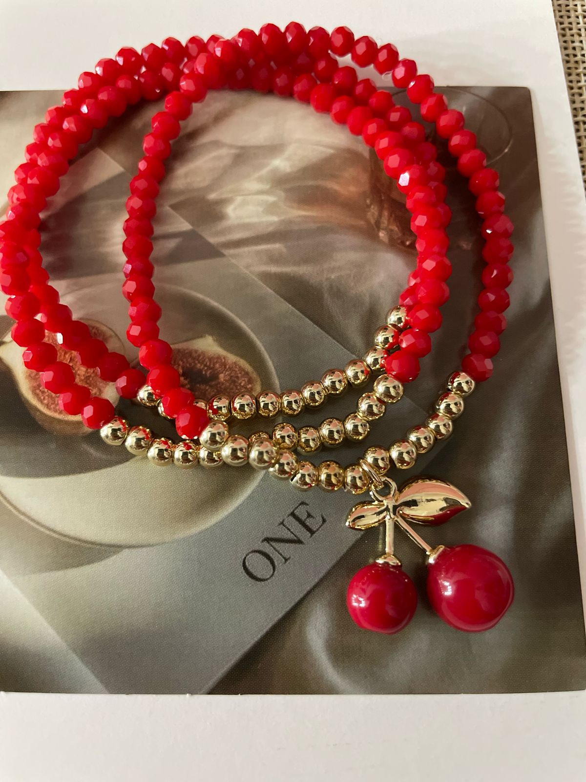 Set depulsera cherry 🍒❤️